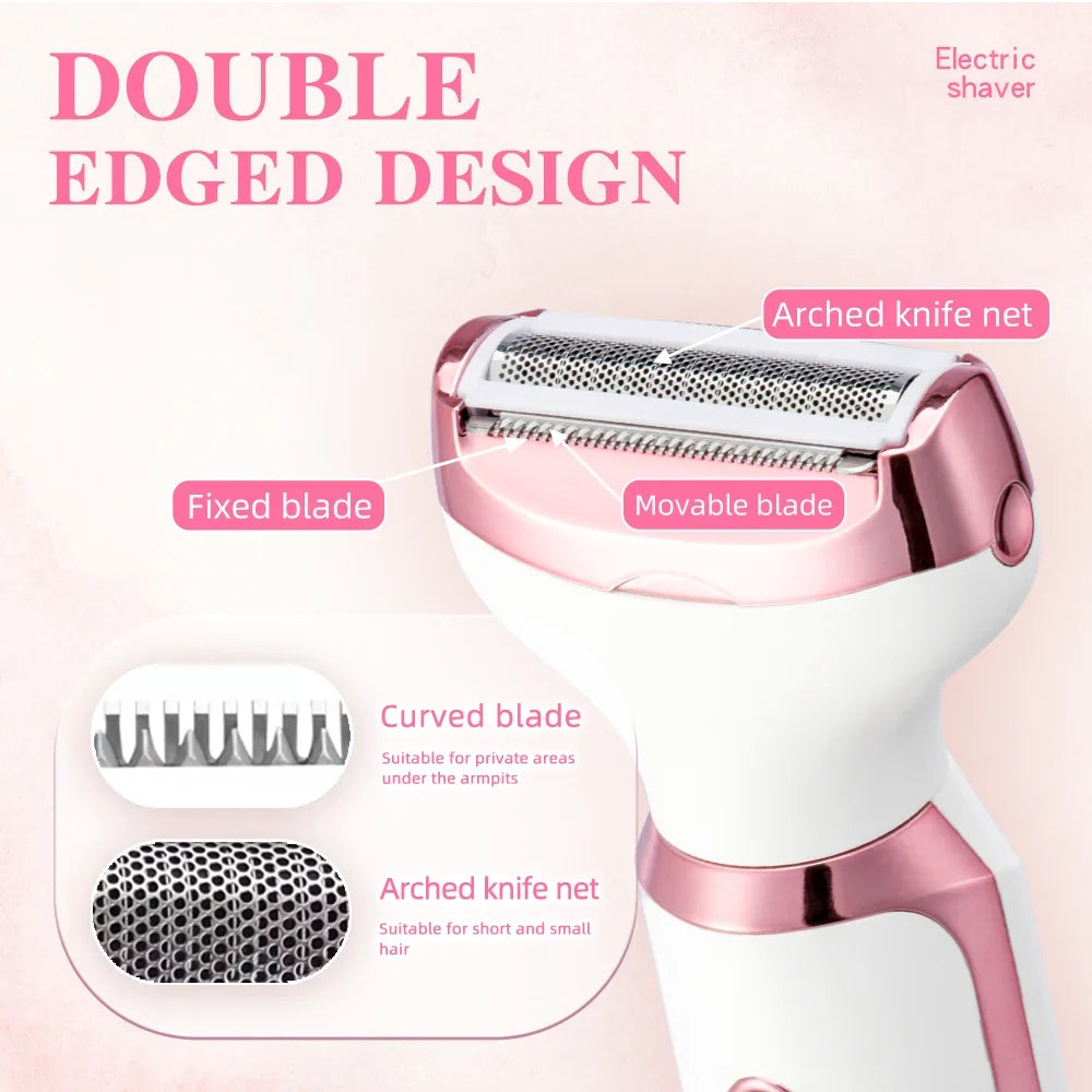 Qme Cordless Electric Lady Shaver & Body Hair Epilator Cordless Epilator Qme