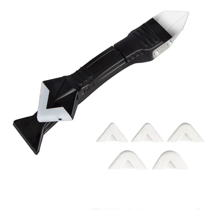 Silicone Caulking Grout Finishing Tool Set – Sealant Scraper Caulking Scraper Tool Qme A