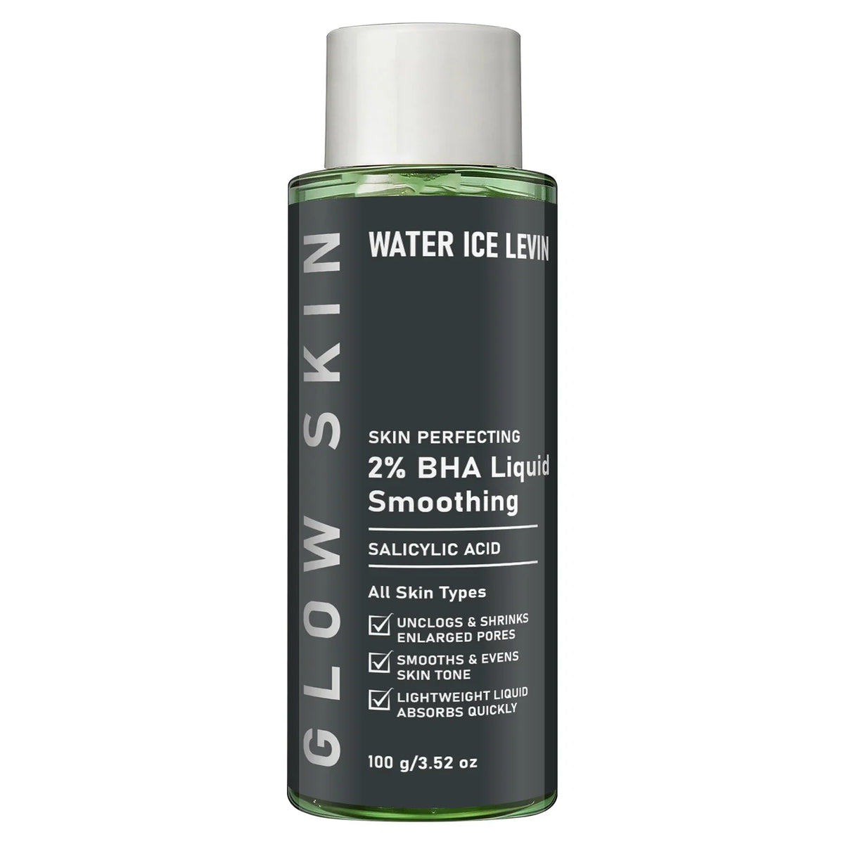 BHA Salicylic Acid Gel with Aloe Vera & Collagen | Glow Skin 2 BHA Facial Gel Qme green 100g