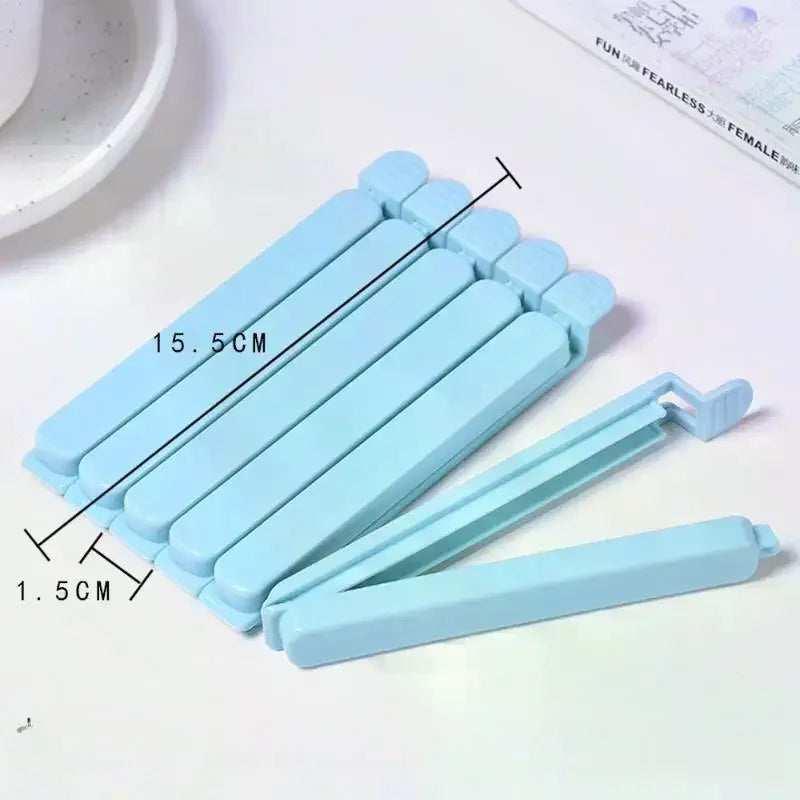 Colorful Plastic Food Bag Sealing Clips – 10pcs Kitchen Food Bag Clips Qme