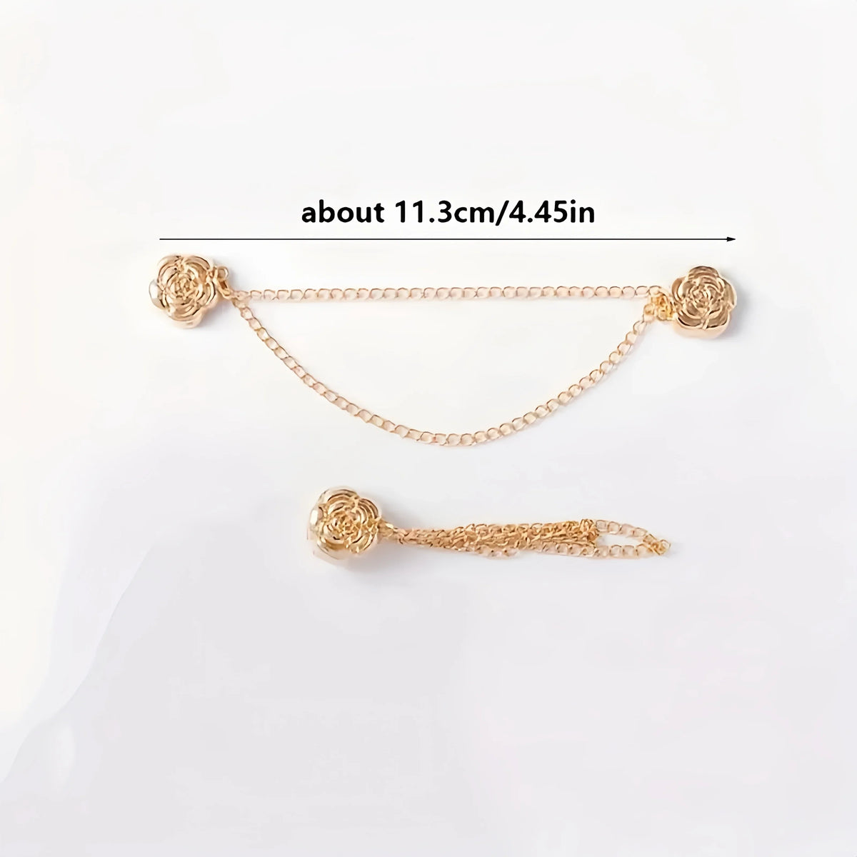 Magnetic Chain Buckle Adjustable Clothing Closure – 4 Pack Clothing Fastener Qme