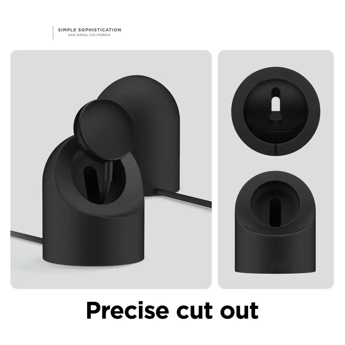Samsung Galaxy Watch 7/6/5 Silicone Charger Stand Base Smartwatch Charger Stand Qme