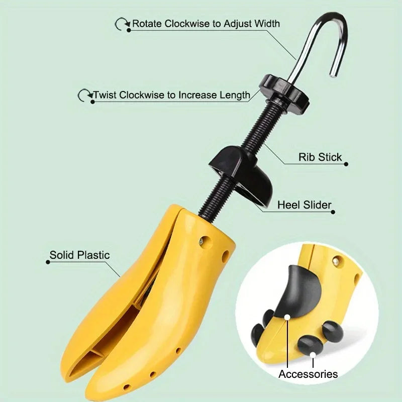 Adjustable Shoe Tree Stretcher & Expander – Plastic, 2 Colors Shoe Tree Stretcher Qme
