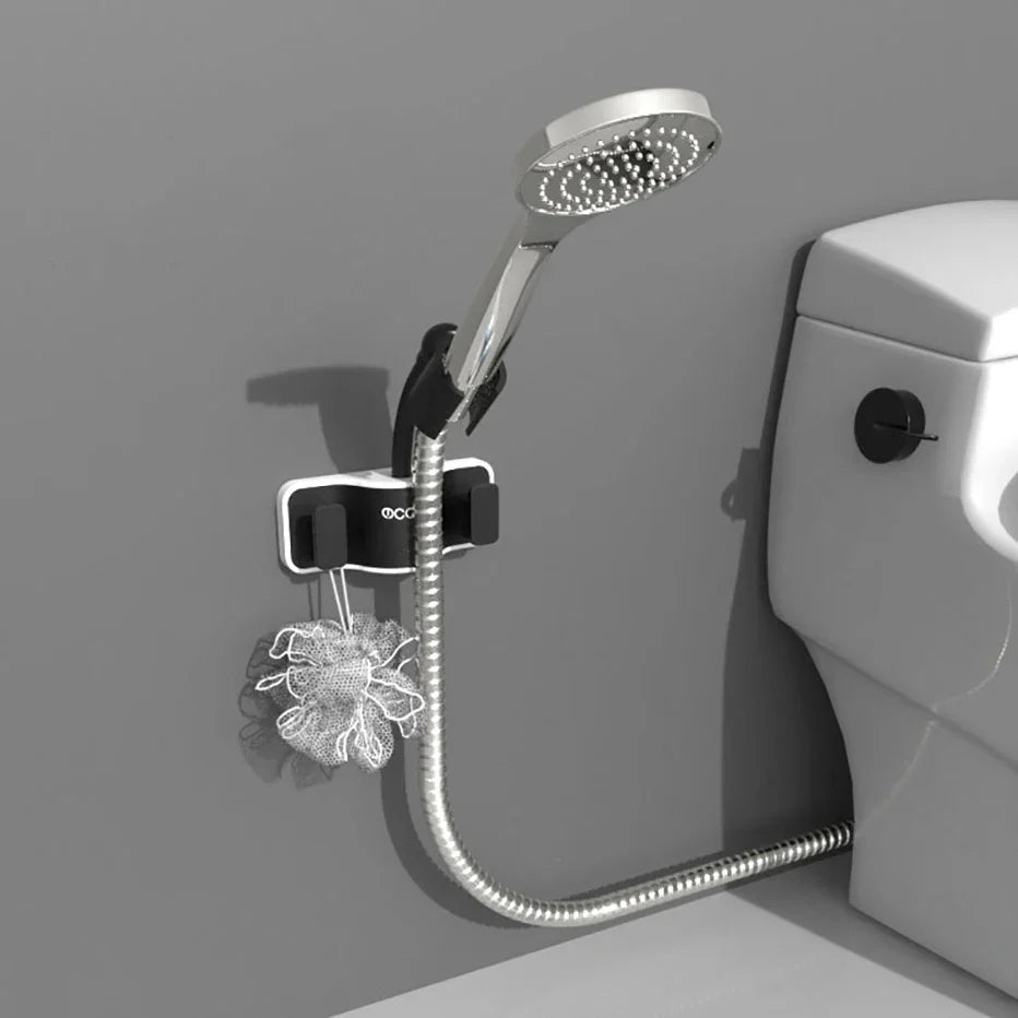 Adjustable No-Drill Shower Head Holder Bracket Wall Mount Shower Head Bracket Qme