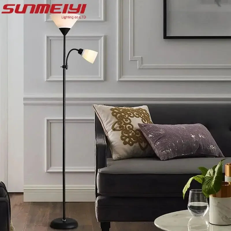 Nordic Minimalist E27 Floor Lamp | Living Room & Bedroom Floor Lamp Qme