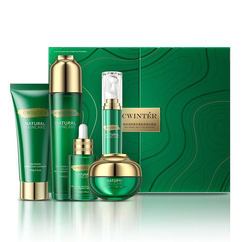 Sea Fennel Multi-Collagen Skincare Set – Firm, Bright & Hydrate Collagen Skincare Set Qst 1 box