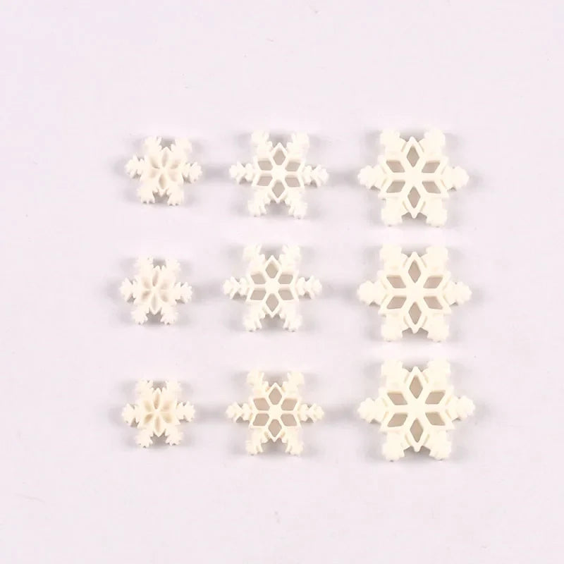 Christmas Snowflake Resin Flatback Embellishments – DIY Craft Lot Craft Embellishments Qme