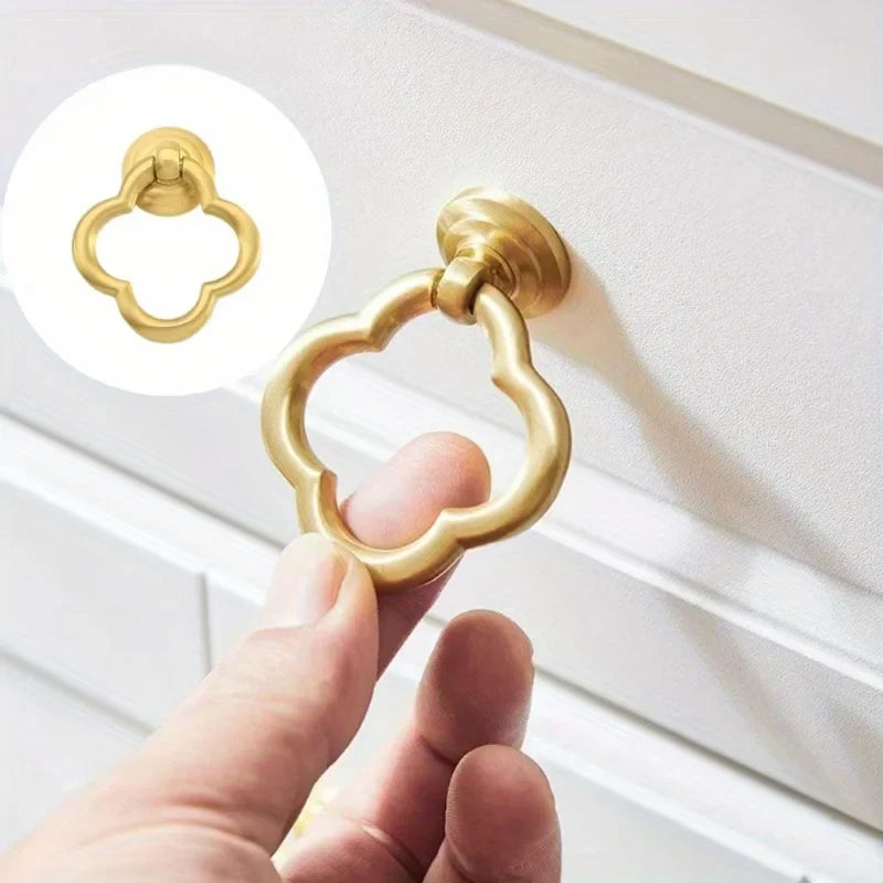 Brushed Zinc Alloy Vintage Modern Cabinet Knobs | Set of 2-4 Cabinet Knobs Qme