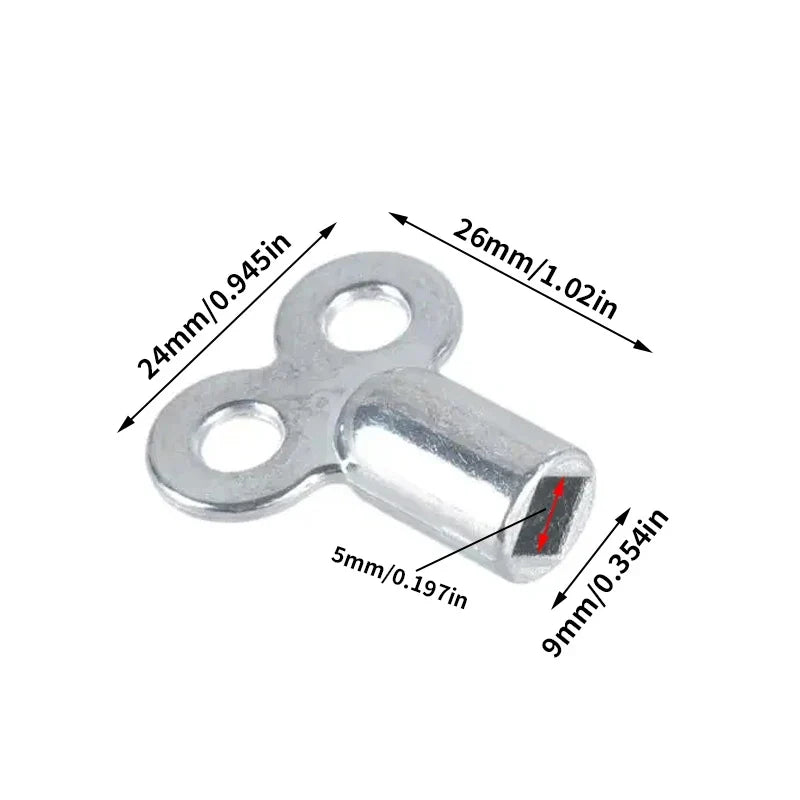 Zinc Alloy Radiator Bleeding Key – Square Socket Air Vent Tool Radiator Bleeding Key Qme