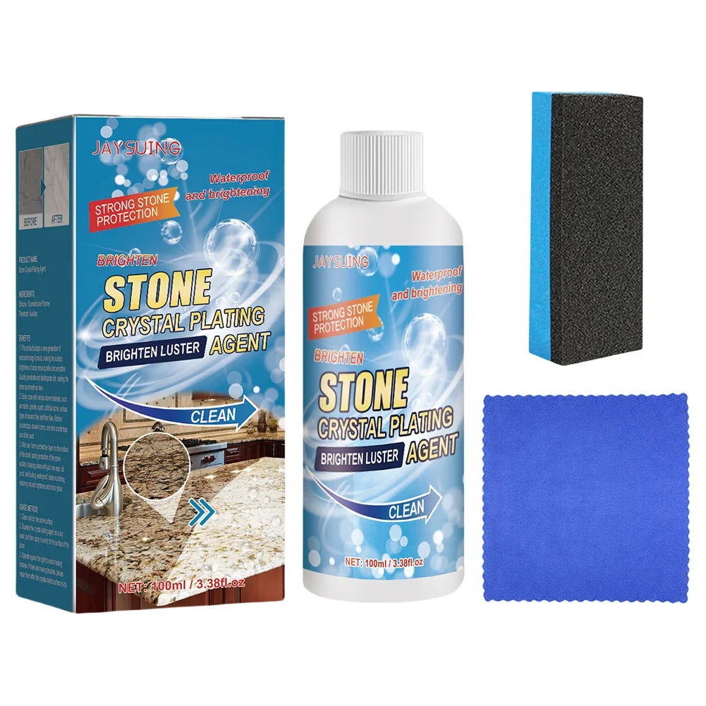 Marble Nano Crystal Plating Luster Agent Kit – 100ML Stone Polish Stone Surface Polish Qme WHITE