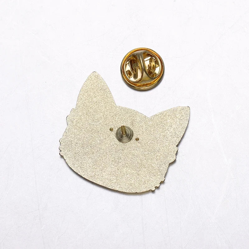 Witch Enamel Pin – Black Cat Magic Hat Punk Brooch Badge Enamel Lapel Pin Qme
