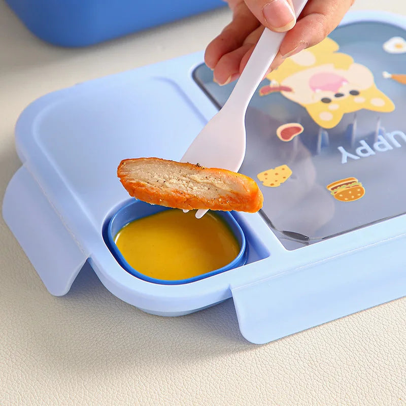 Kids Insulated Bento Lunch Box with Sauce Container Kids Bento Lunch Box Qme