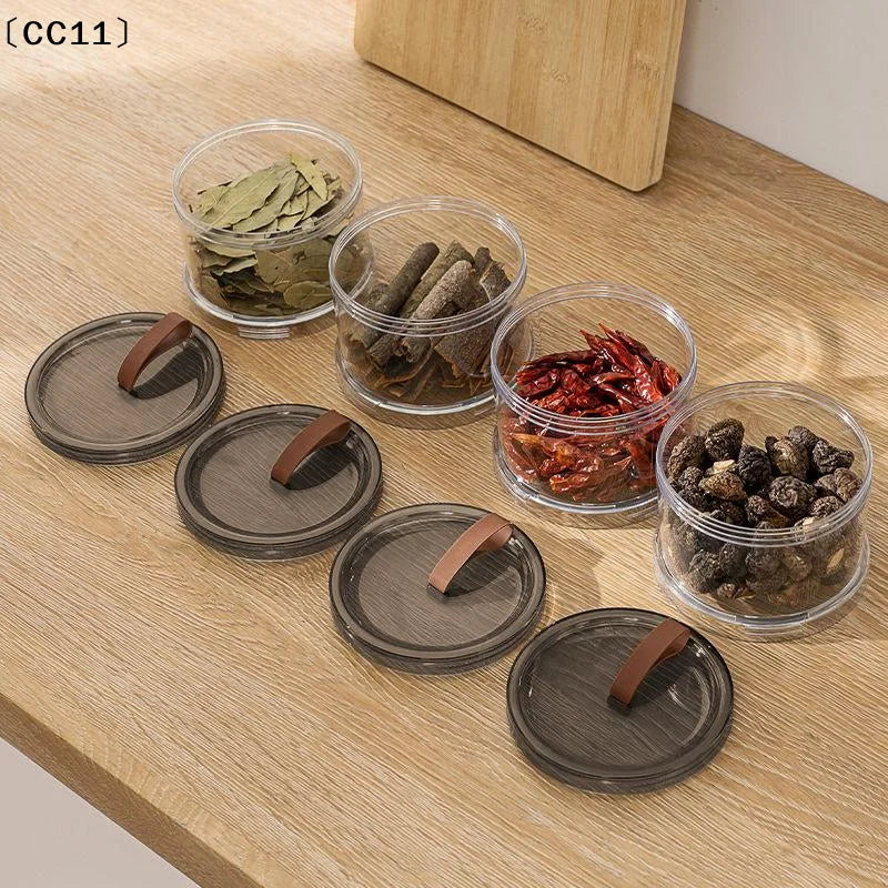 Airtight Stackable Seasoning Jars Kitchen Spice Organizer Spice Organizer Jars Qme