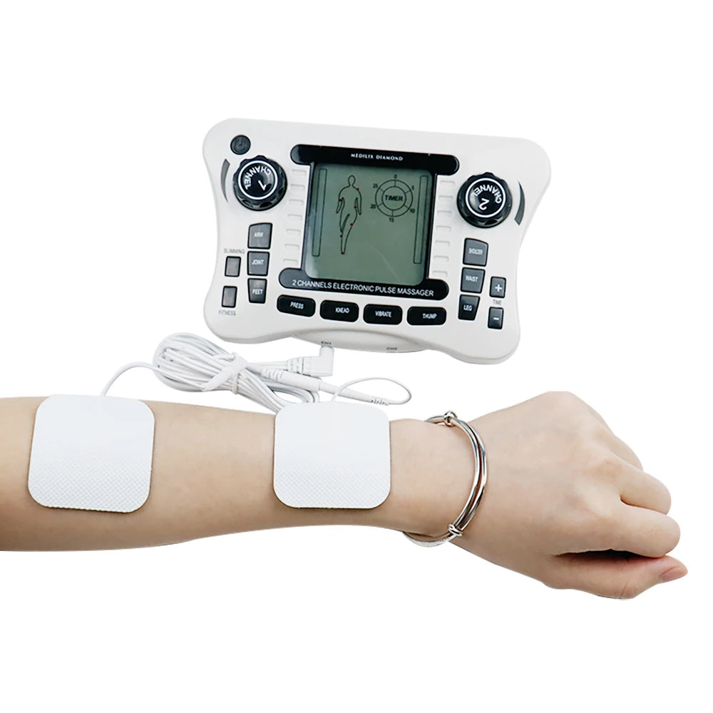 12-Mode EMS TENS Pulse Massager – Muscle Stimulator Device EMS TENS Massager Qst