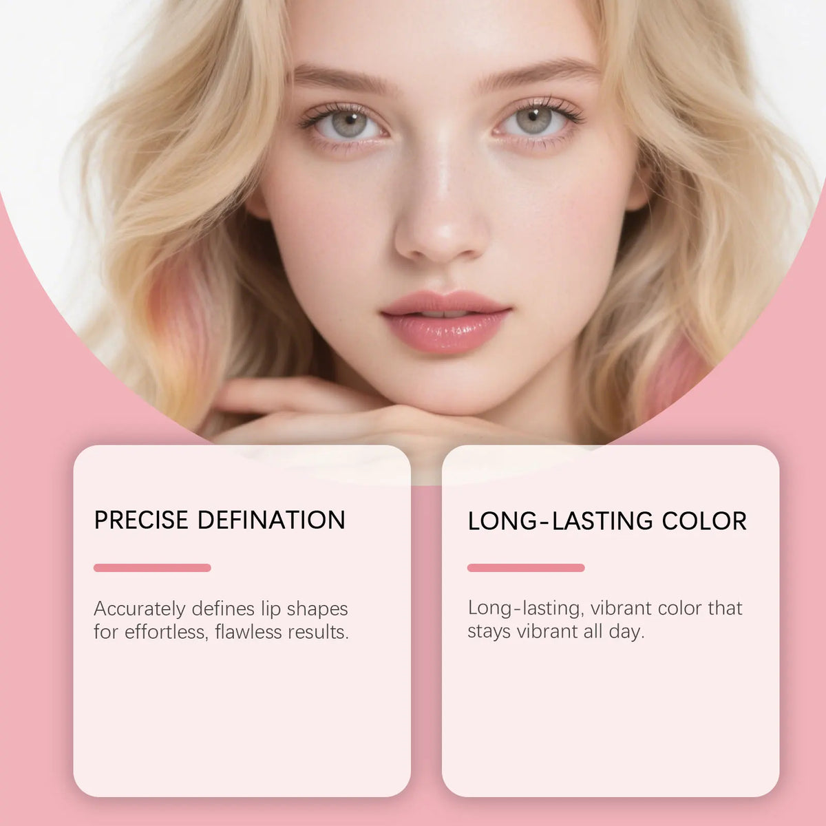 Zephoco Waterproof Matte Lip Liner – Nude, Rose & Pink Lip Liner Pencil Qst