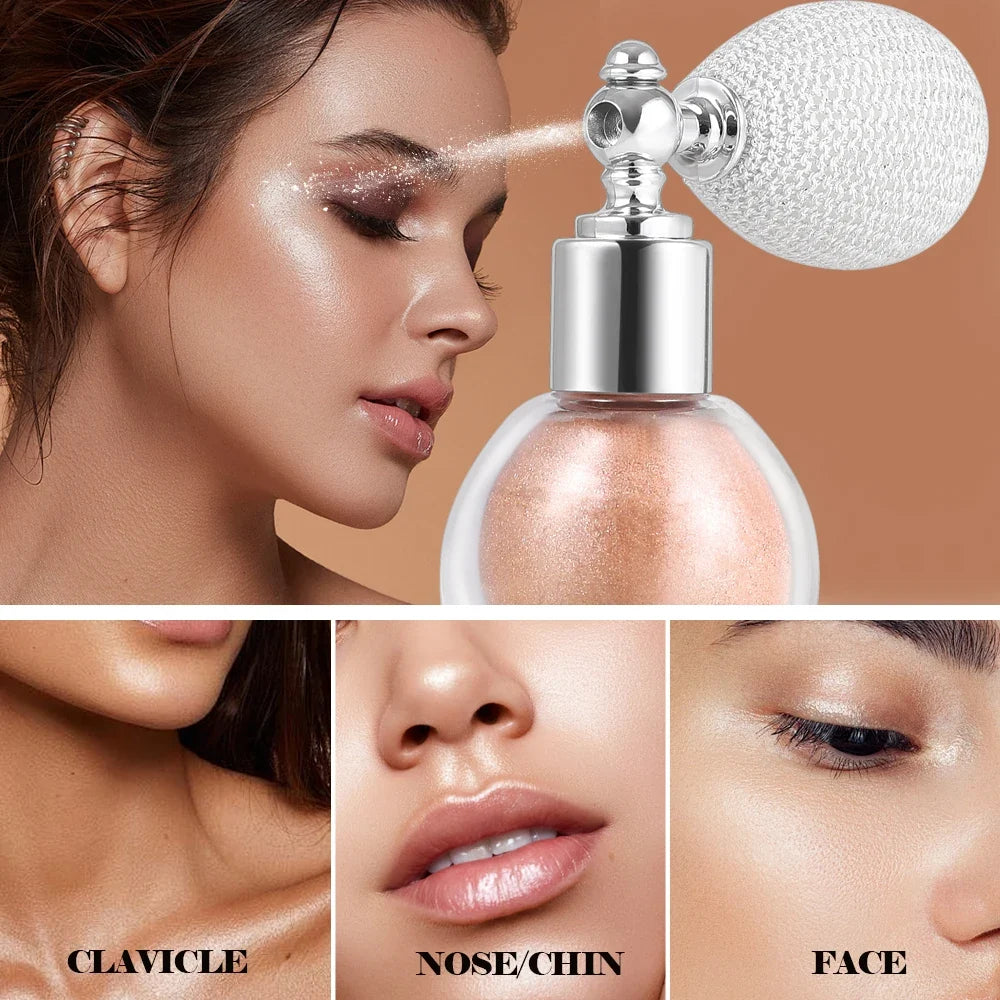Qme Flash Shimmer Spray – Waterproof Face & Body Glow Body Shimmer Spray Qme