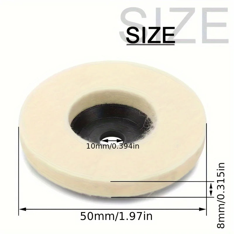 Wool Polishing Wheel Felt Backing Pad for Angle Grinder Polishing Wheel Pad Qme