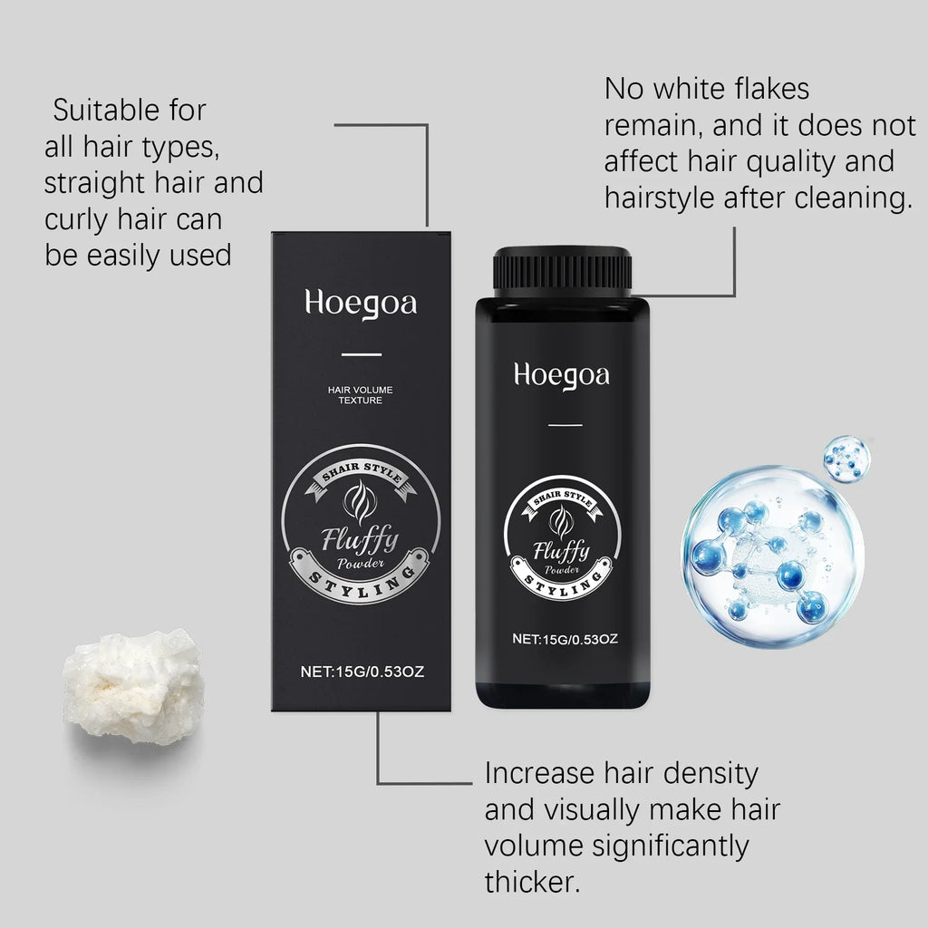 Matte Hair Volumizing Texturizing Powder – Fluffy Fiber Volume Hair Volumizing Powder Qme