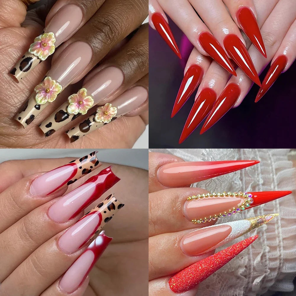Nailpop Matte Half Cover Nail Tips PMMA 160pcs 16 Sizes Nail Extension Tips Qme