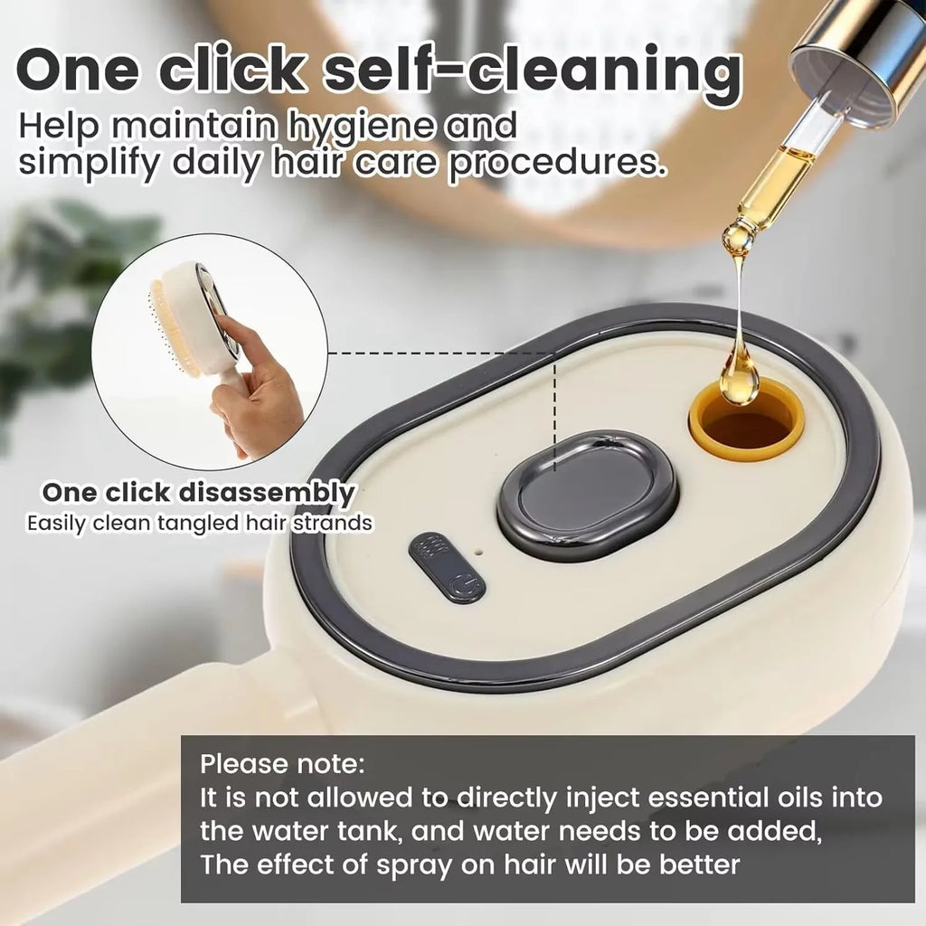 3-in-1 Electric Spray Scalp Massage Comb | USB-C Rechargeable Electric Hair Comb Qst