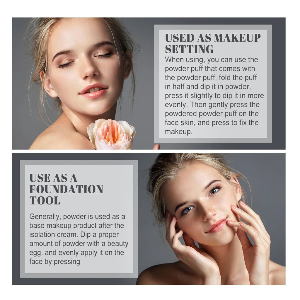 Qme Face Setting Pressed Powder – Oil Control & Waterproof Setting Pressed Powder Qme