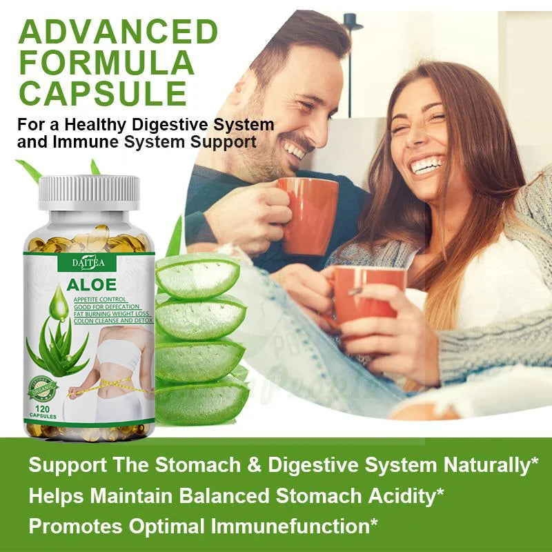Aloe Vera Extract Capsules – Digestive & Immune Support Herbal Supplement Qst