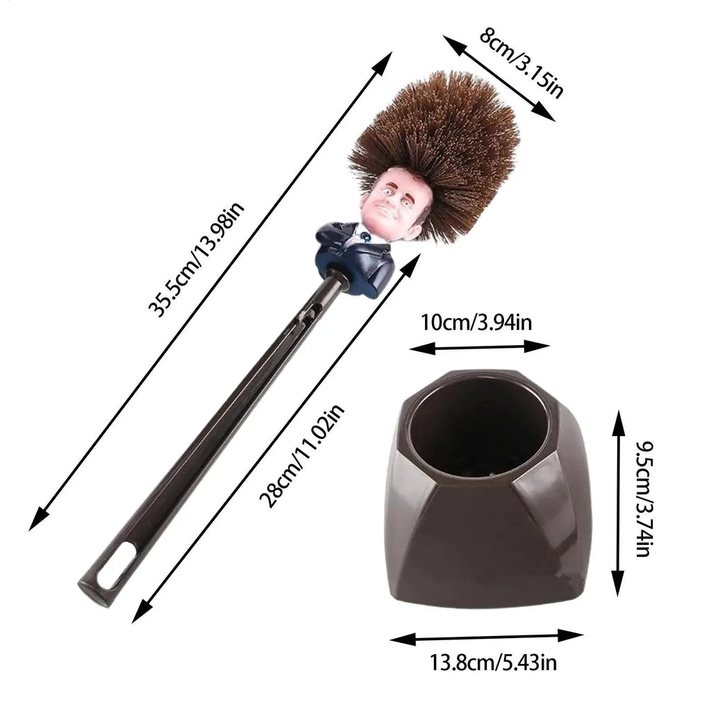 Funny Presidential Toilet Brush with Holder | Novelty Gift Novelty Toilet Brush Qme