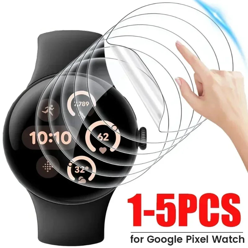 Google Pixel Watch 3 Hydrogel Screen Protector Anti-Scratch TPU Watch Screen Protector Qme