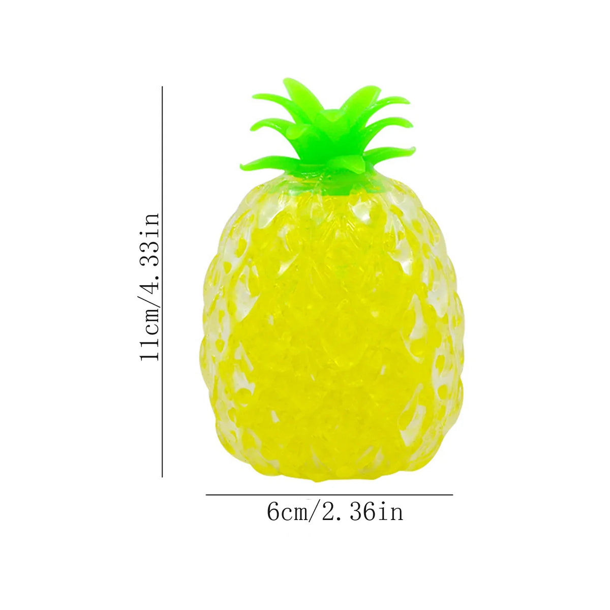 Squeezable Fruit Stress Toy – Banana & Pineapple Squishy Set Squishy Fidget Toy Qme