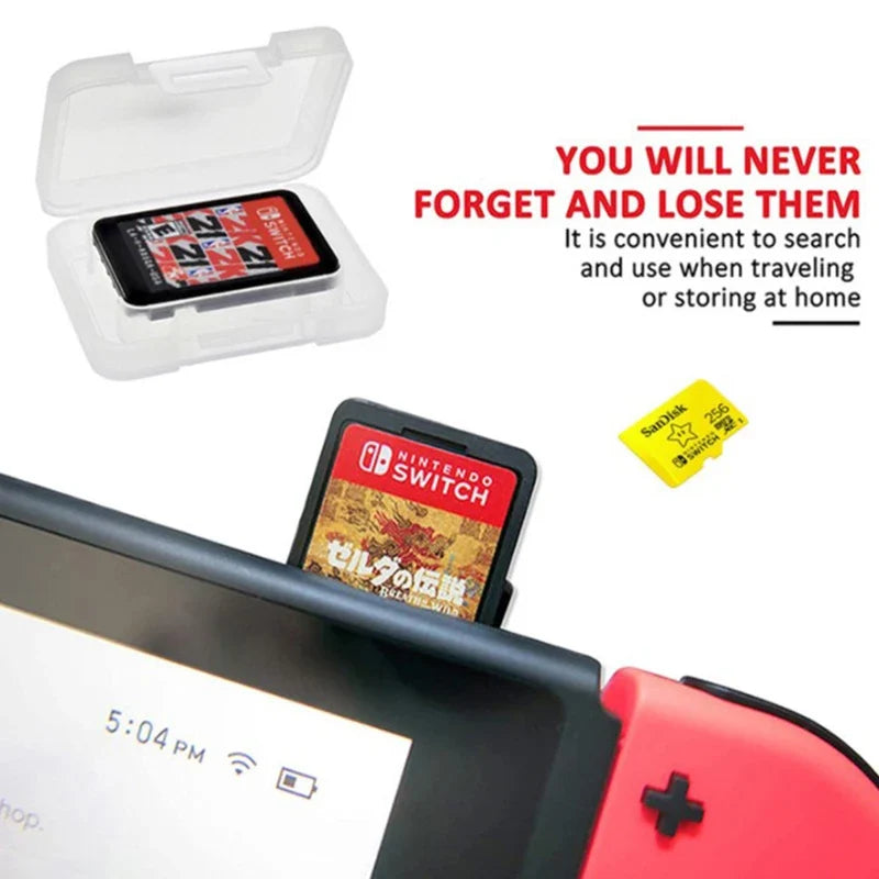 Nintendo Switch Game Cartridge & Micro SD Card Storage Case Game Cartridge Case Qme onesize