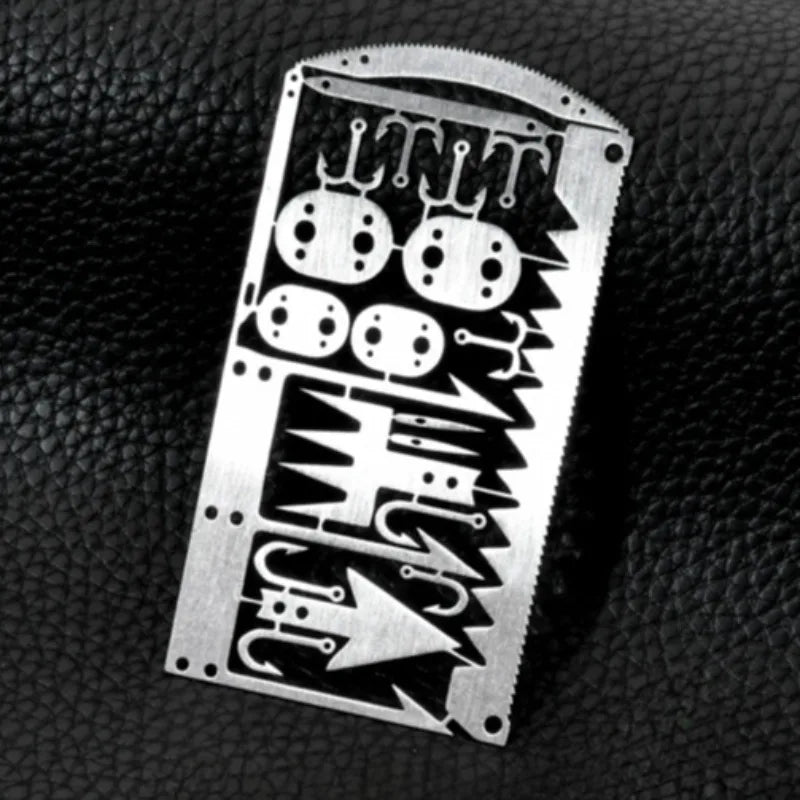Stainless Steel Multitool Survival Card – Camping & Fishing Tool Multitool Survival Card Qme