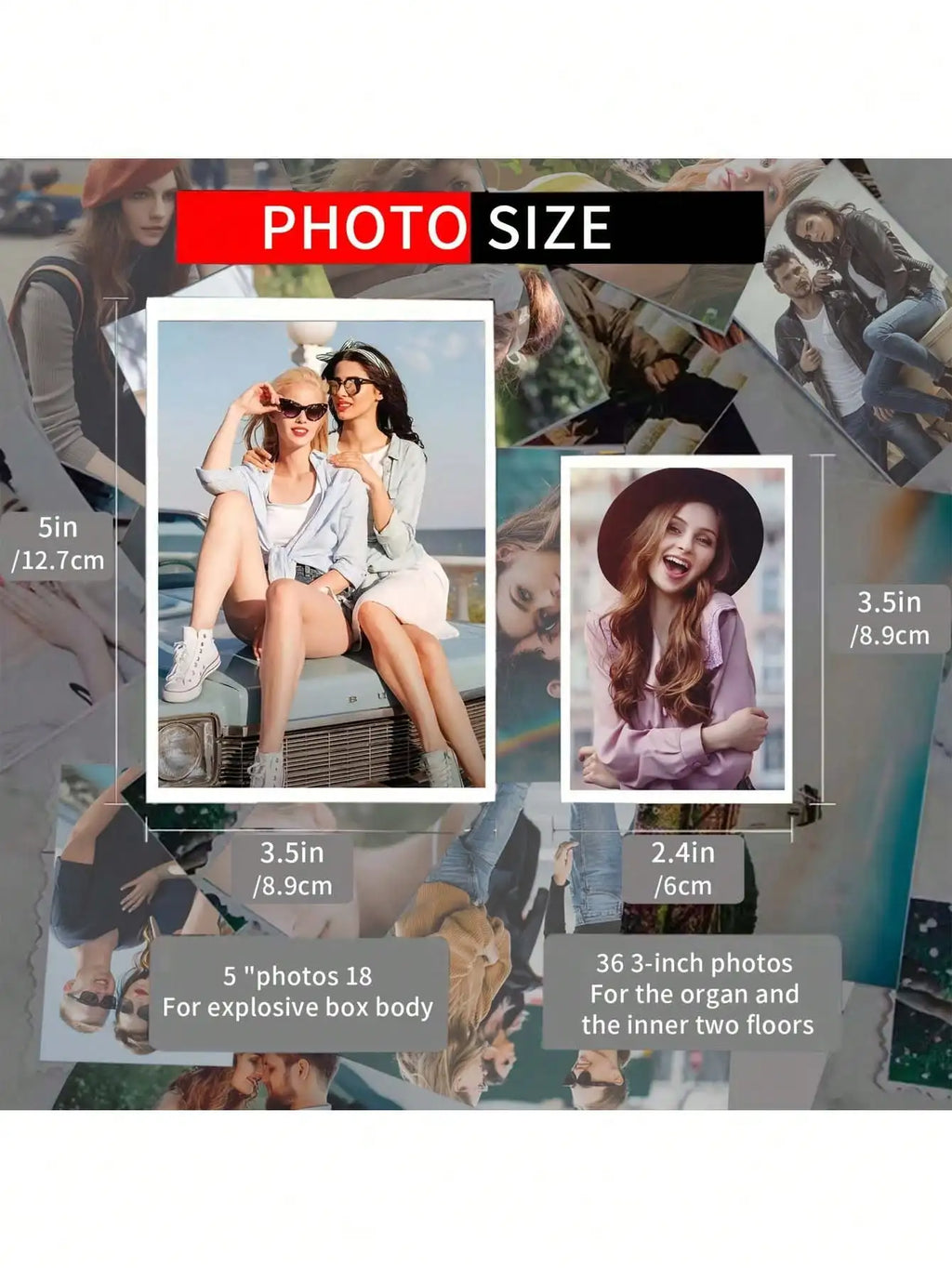 Hexagonal DIY Photo Album Surprise Gift Box – 8 Inch DIY Gift Box Qme
