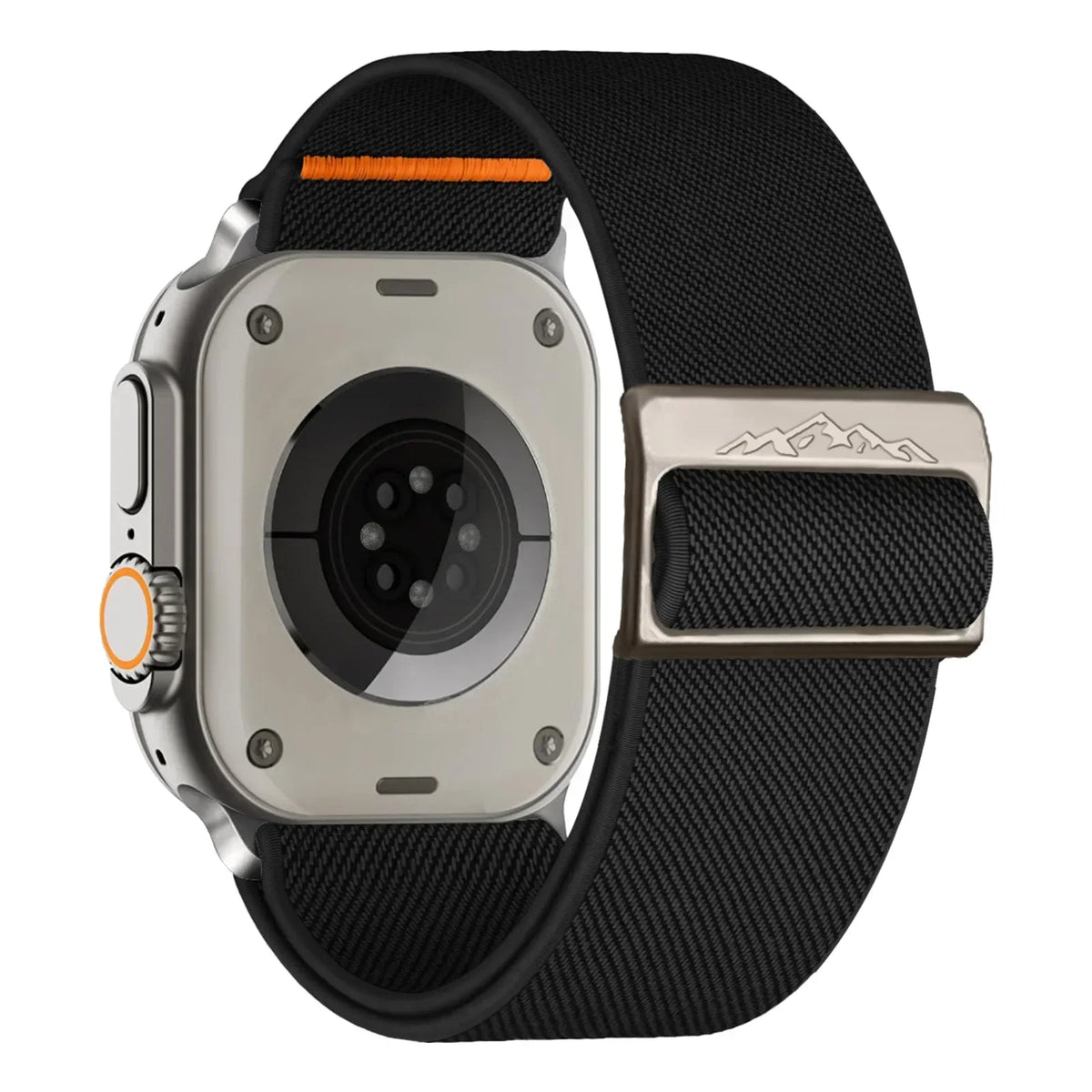 Nylon Apple Watch Band – Series 9 8 7 SE Ultra 2 | 16 Colors Watch Band Qme black 42mm 44mm 45mm 49mm