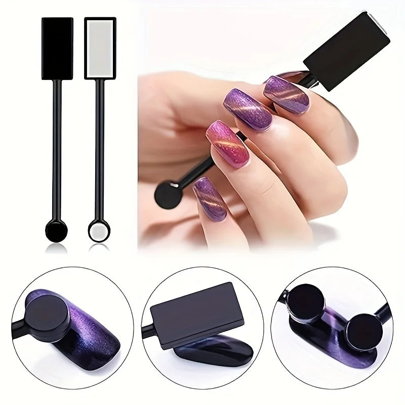 Cat Eye Nail Magnet Set – Nail Art Tool & Supplies | Qme Nail Art Magnet Tool Qme