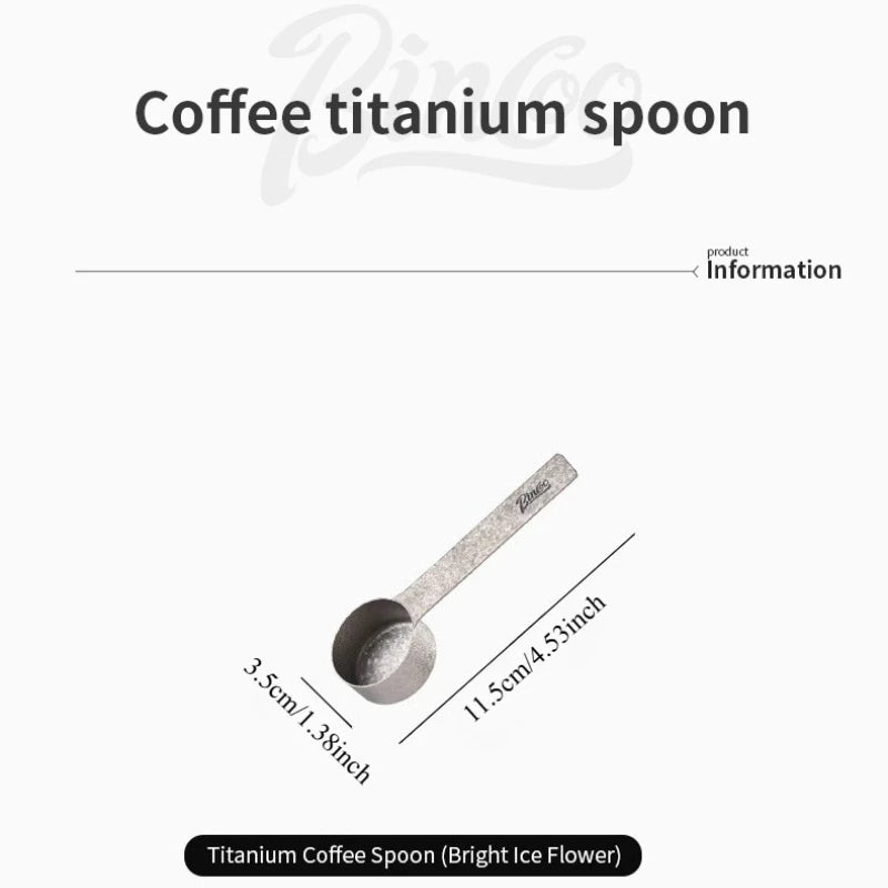 Bincoo Pure Titanium Coffee Scoop & Measuring Spoon Coffee Measuring Scoop Qst