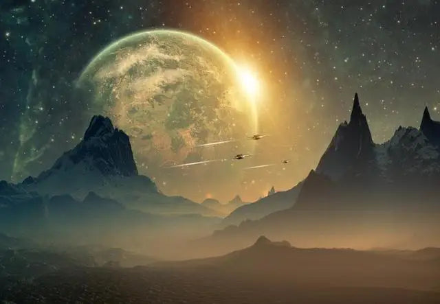 Solar System Space Canvas Wall Art Poster – HD Print Décor Canvas Wall Art Qst 19 30x40cm Unframed
