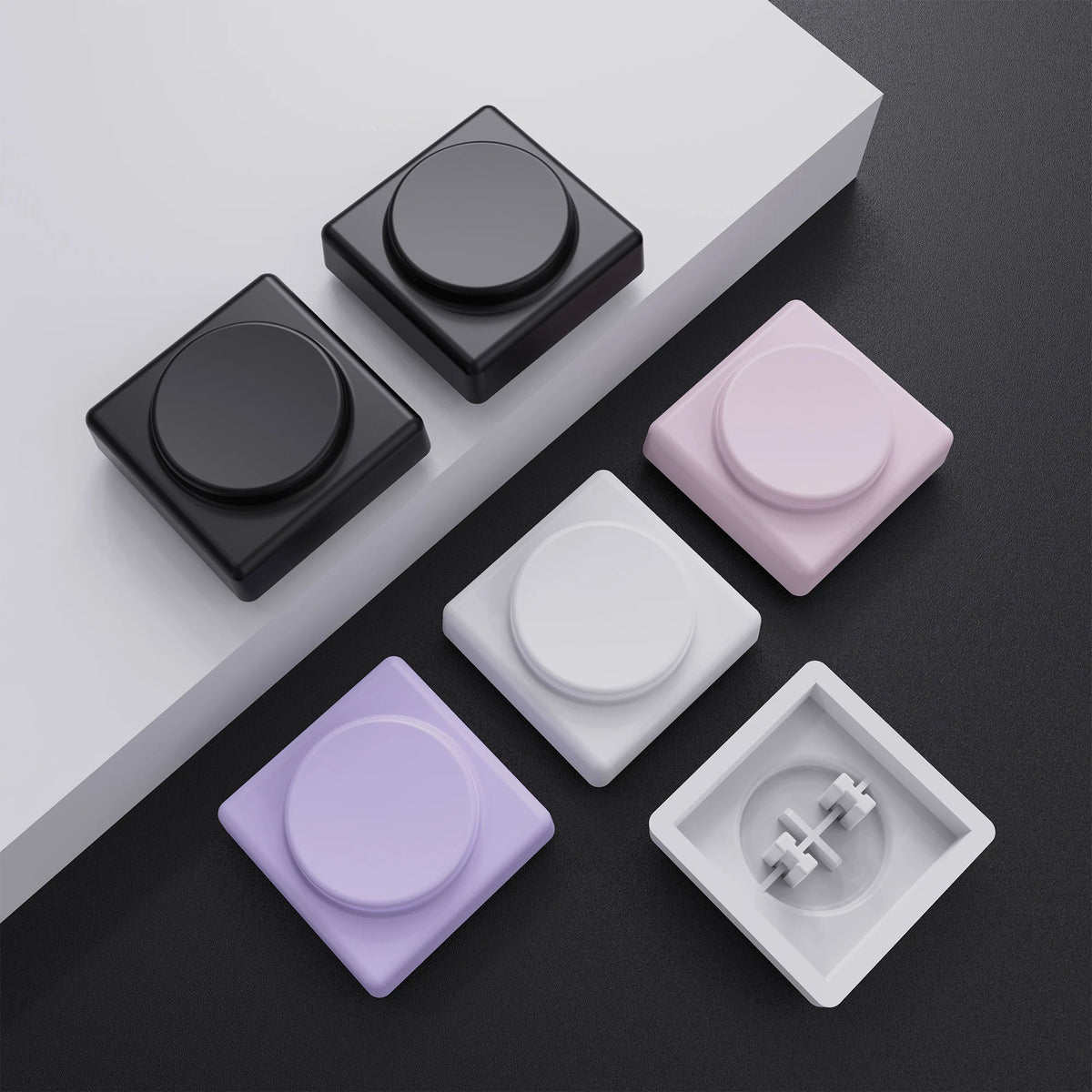 CFX-UP Low Profile PBT Keycaps – Kailh Chocolate 1350 Switch Mechanical Keyboard Keycaps Qme Pueple
