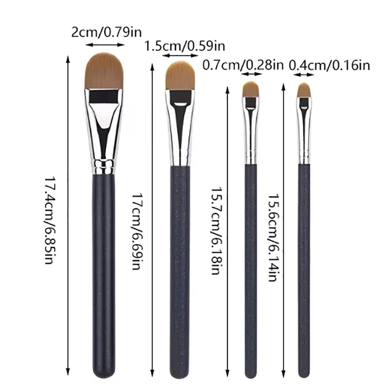 Flat Round Ultra-Thin Foundation & Concealer Makeup Brush Makeup Brush Qme