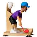 Golfer Figurine Beer Bottle Opener with Cap Collector | Qme Novelty Bottle Opener Qme Men