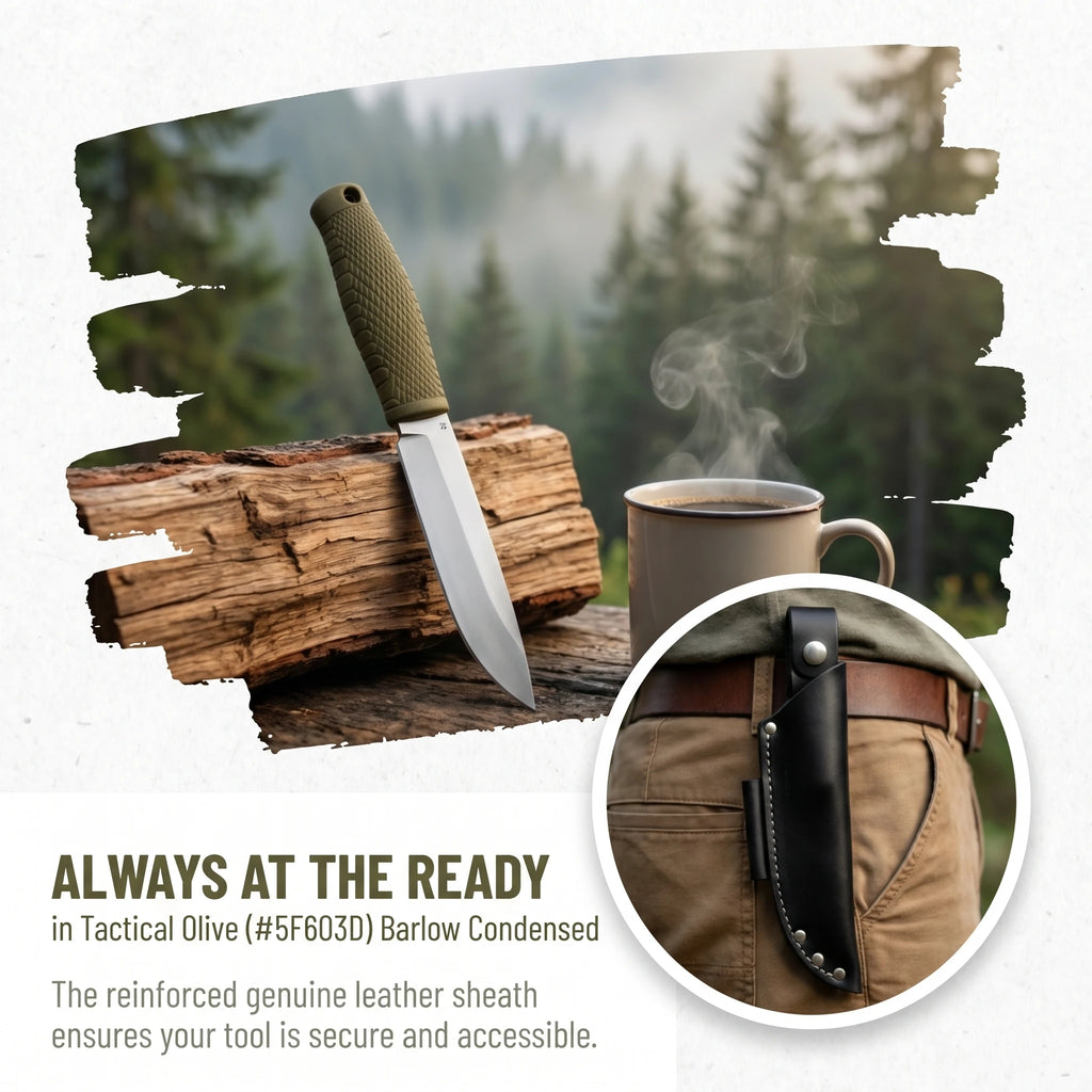 Steel Fixed Blade Knife – Outdoor Camping & EDC Tool Fixed Blade Knife Qst