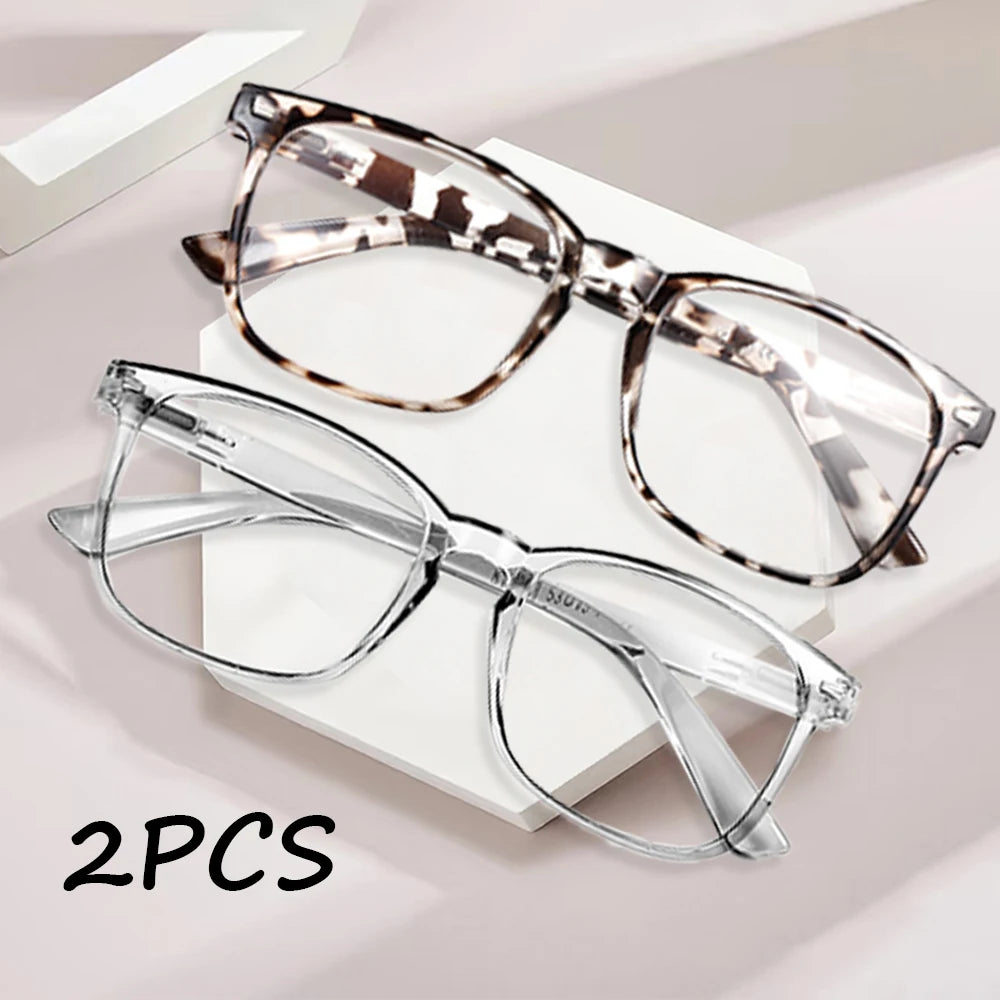 VOPHA Blue Light Blocking Reading Glasses 2 Pack | Unisex Reading Glasses Qst