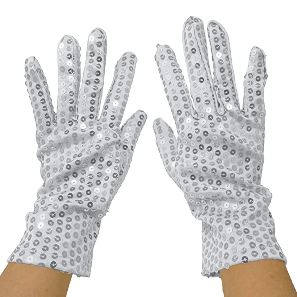 Sequin Dance Performance Gloves – Unisex Adult Carnival Sequin Performance Gloves Qme