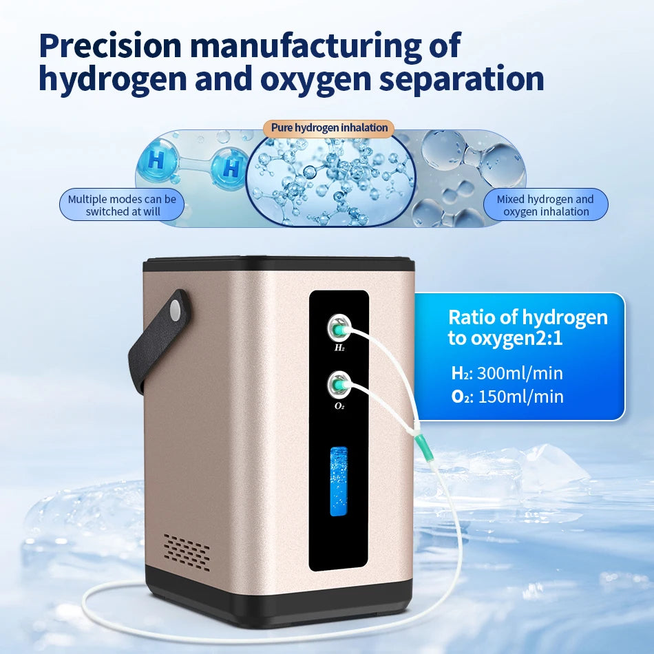 Suyzeko 450ml Hydrogen Oxygen Inhalation Machine H2 Generator Hydrogen Inhalation Machine Qst