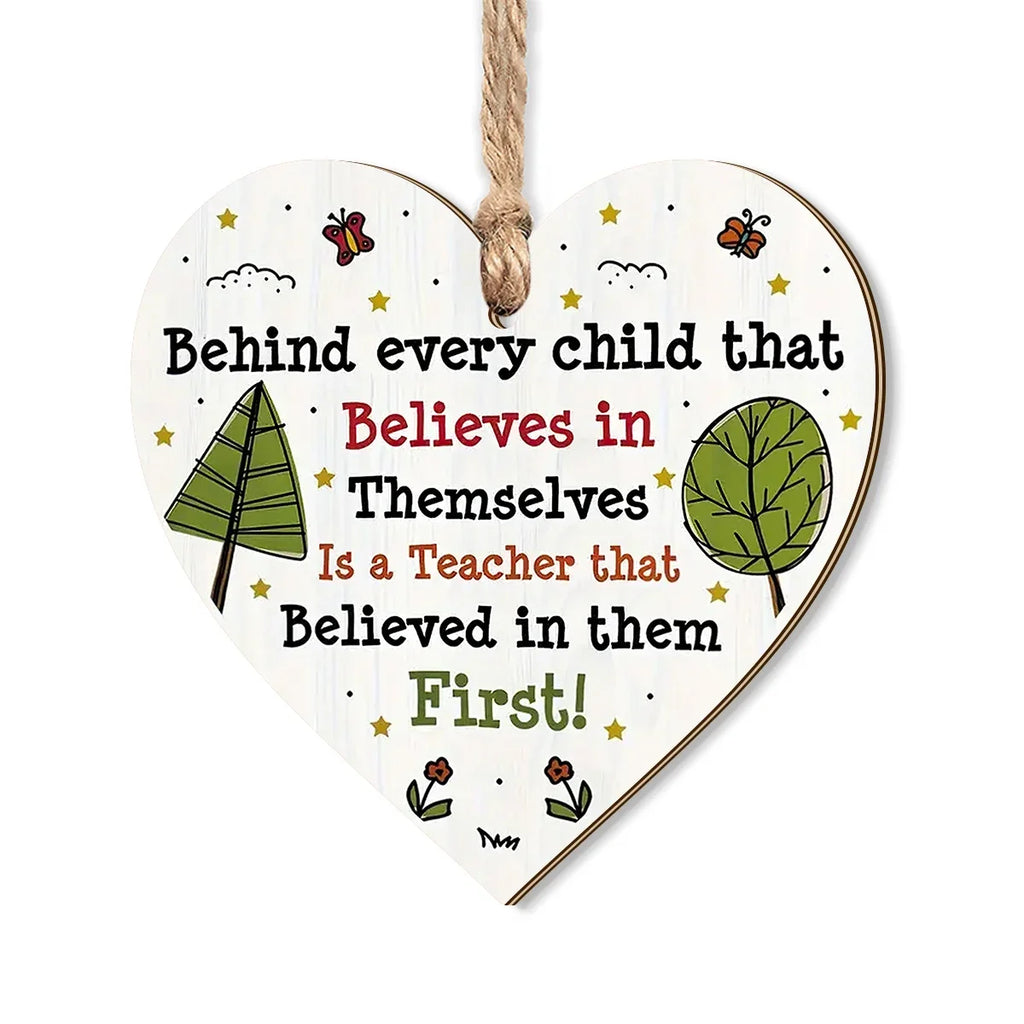 Wooden Thanksgiving Hand-Painted Love Tree Hanging Decoration Wooden Wall Hanging Qme
