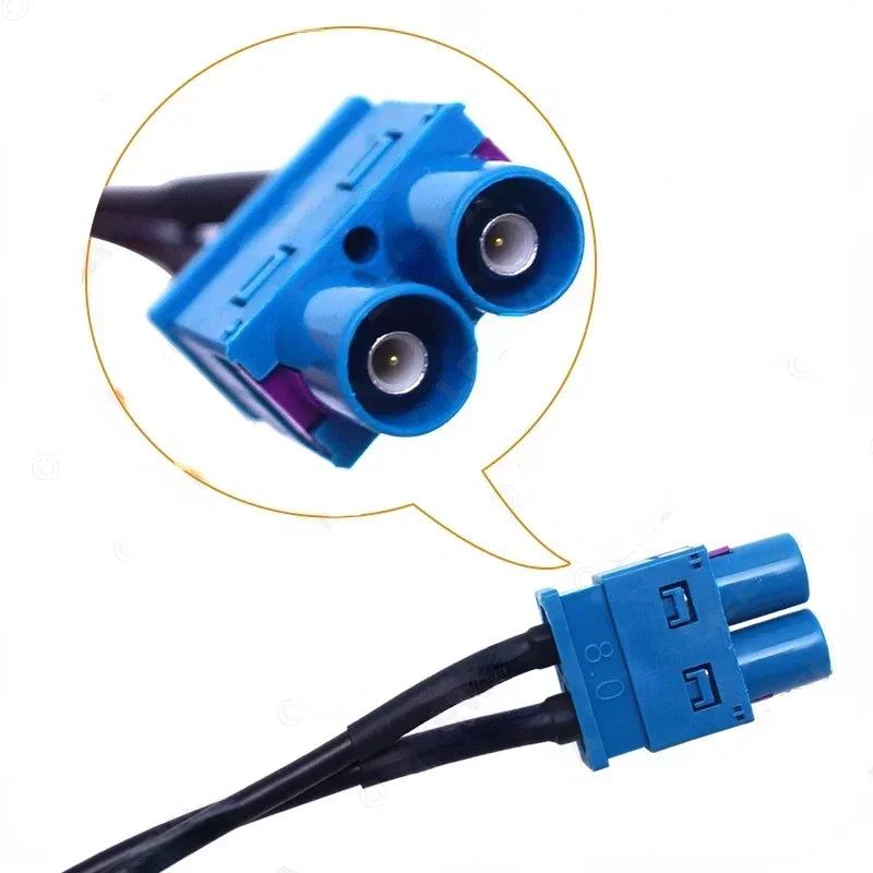 Dual FAKRA RF Antenna Adapter Amplifier – VW RNS510 RCD510 Car Antenna Adapter Qme