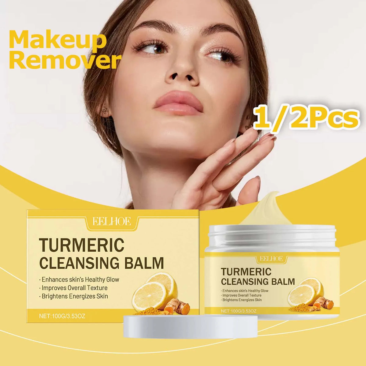 Ginger Lemon Cleansing Balm – Gentle Makeup Remover | Qme Cleansing Balm Qme