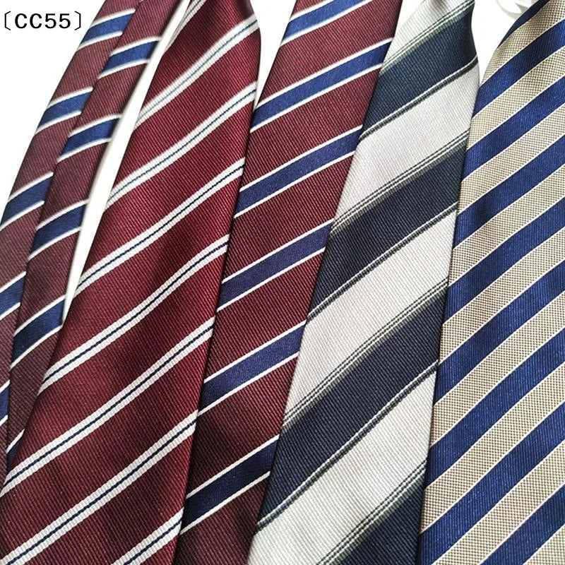 Women's Striped JK Necktie – Japanese Uniform Cosplay Tie Uniform Necktie Qst