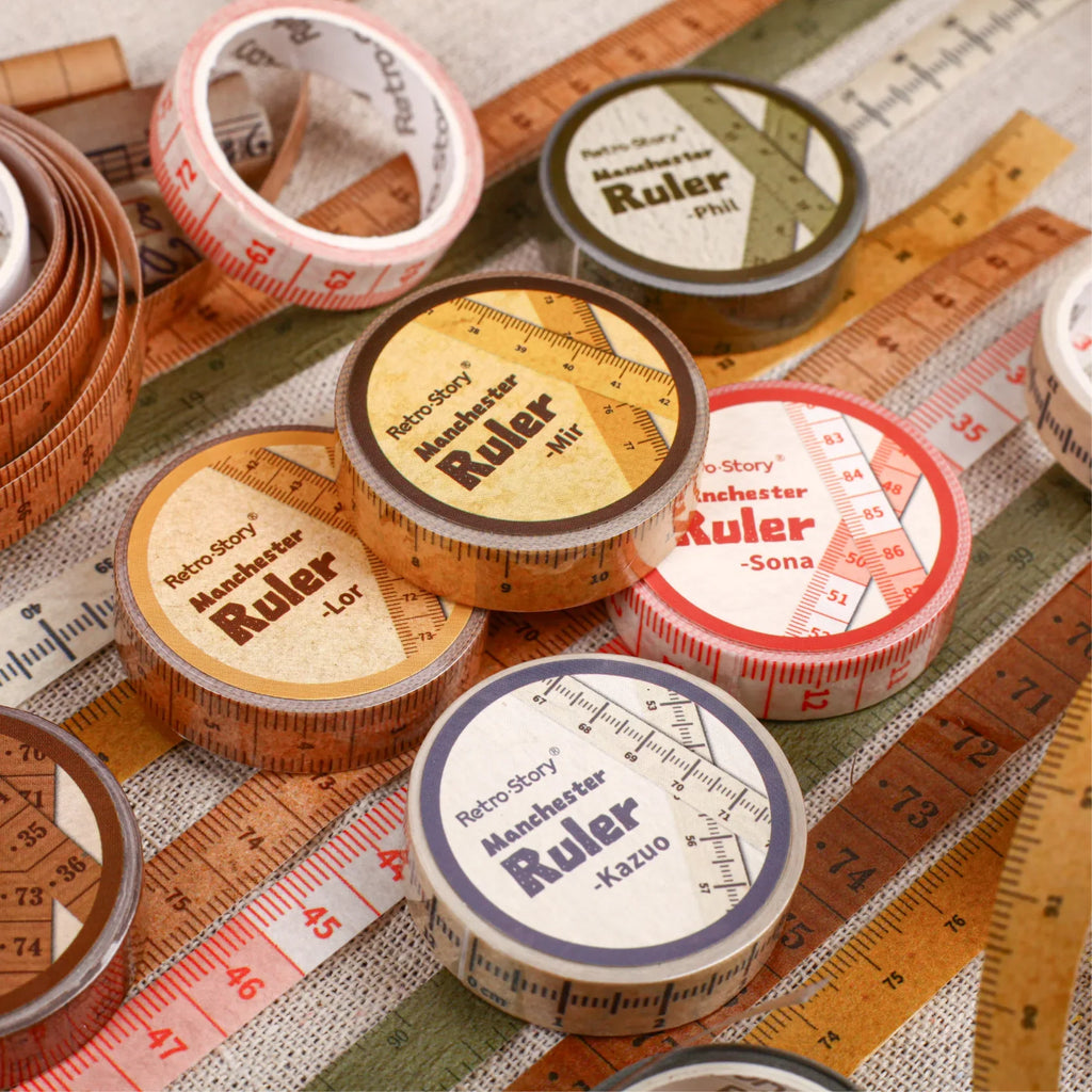 Vintage Measuring Tape Washi Tape – Journaling & Scrapbooking Decorative Washi Tape Qme