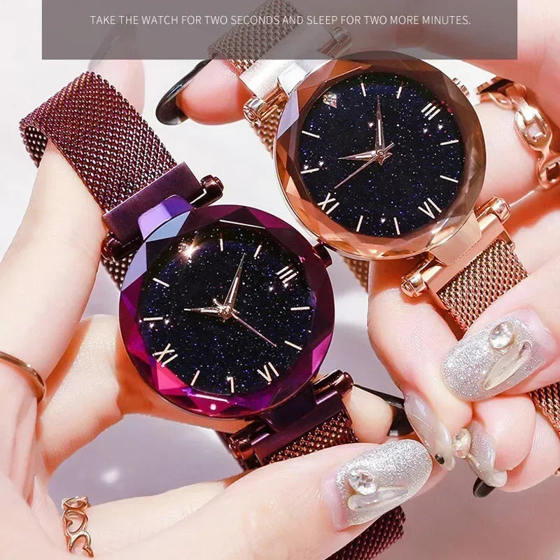 Starry Sky Women's Watch – Magnetic Mesh Band | 5 Colors Women's Fashion Watch Qme