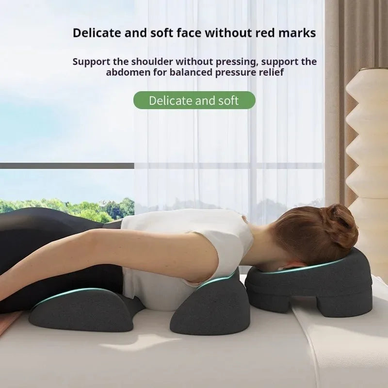 Face Down Massage Pillow – Facial Cushion with Breast Support Massage Salon Pillow Qst